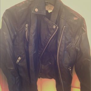 Black Faux Leather Jacket